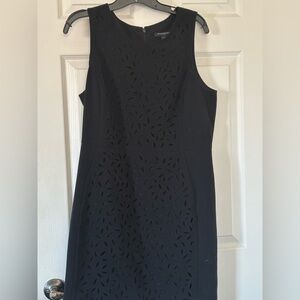 Banana Republic Black Midi Dress with Cutout Design
